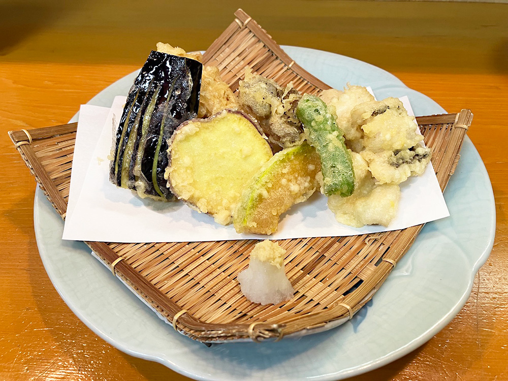 穴子と野菜天ぷら