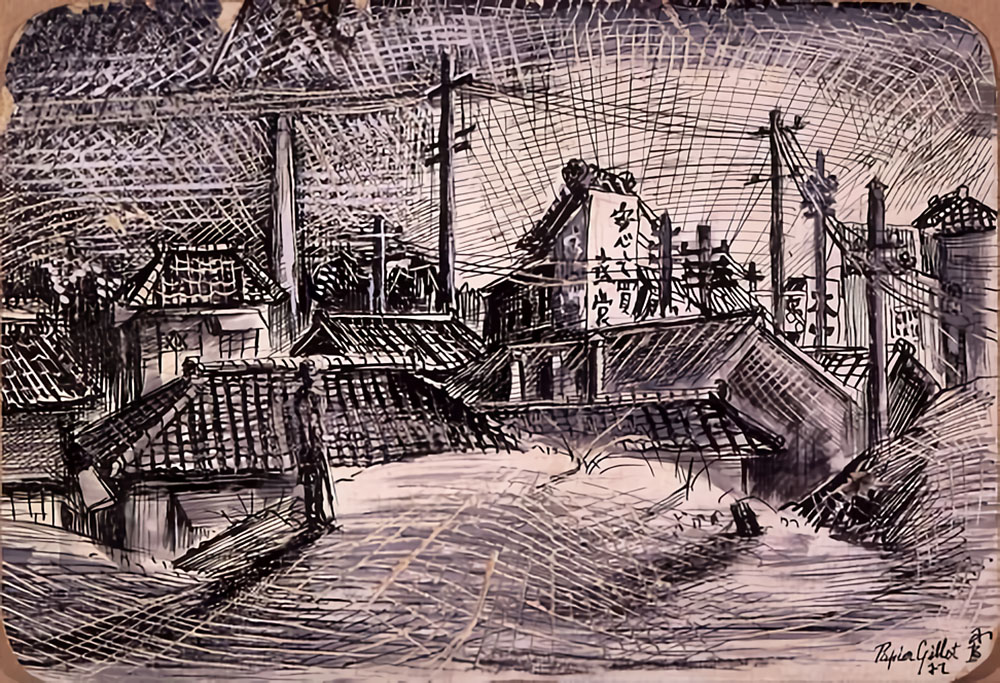 「木村荘八：永井荷風著『濹東綺譚』挿絵7（1937）」
